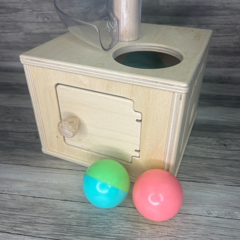 Lovevery The Babbler Slide and Seek Ball Run Drop Montessori 2 Balls - Picture 2 of 9